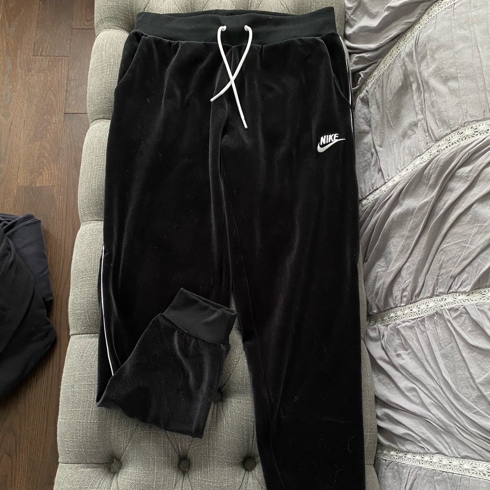 Nike Black Velvet Joggers - Women’s Small